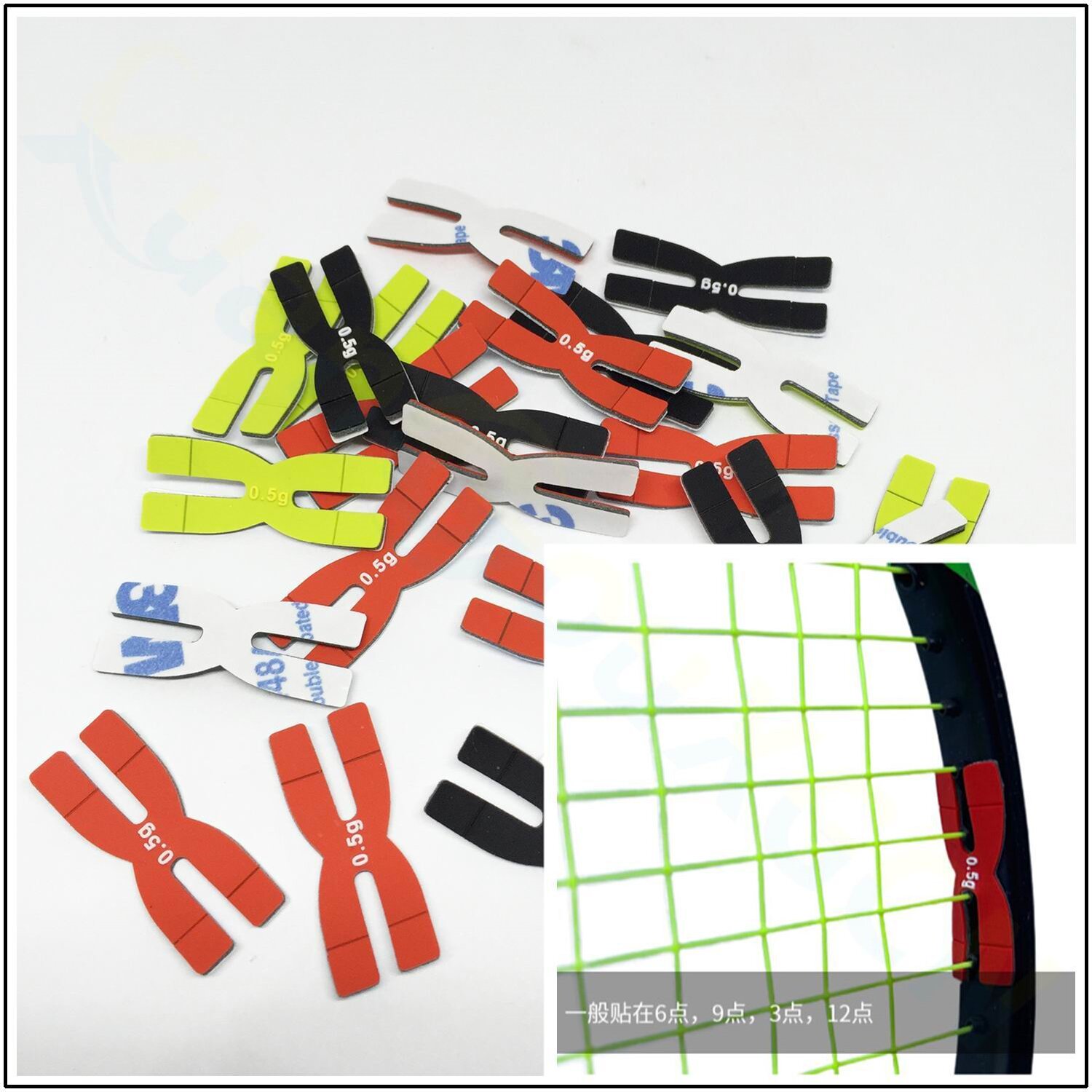 Badminton Score Counter - Bandes de poids pour raquette de