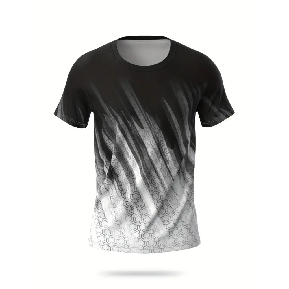 T-shirt imprimé à rayures dégr - Badminton Png avis et prix