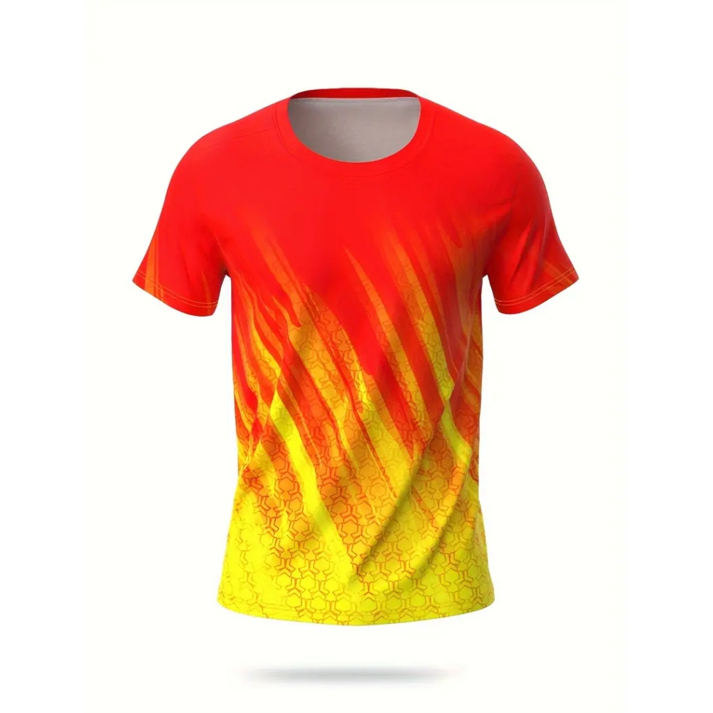 T-shirt imprimé à rayures dégr - Badminton Png avis et prix